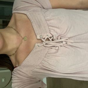 Light pink casual top.